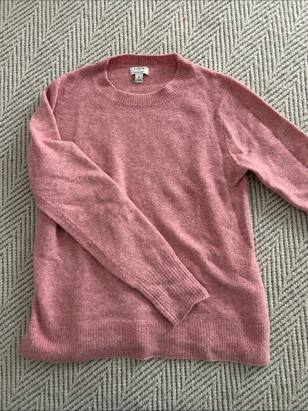 J. Crew Women’s Pink extra soft Crewneck Sweater